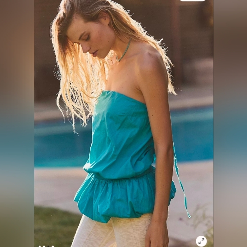 FREE PEOPLE $78 Bea Bubble Tunic Large NWT